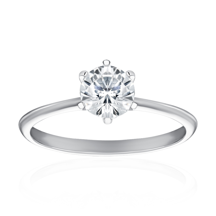 Срібна каблучка з фіанітом. Артикул SZDR16792-R/12/1