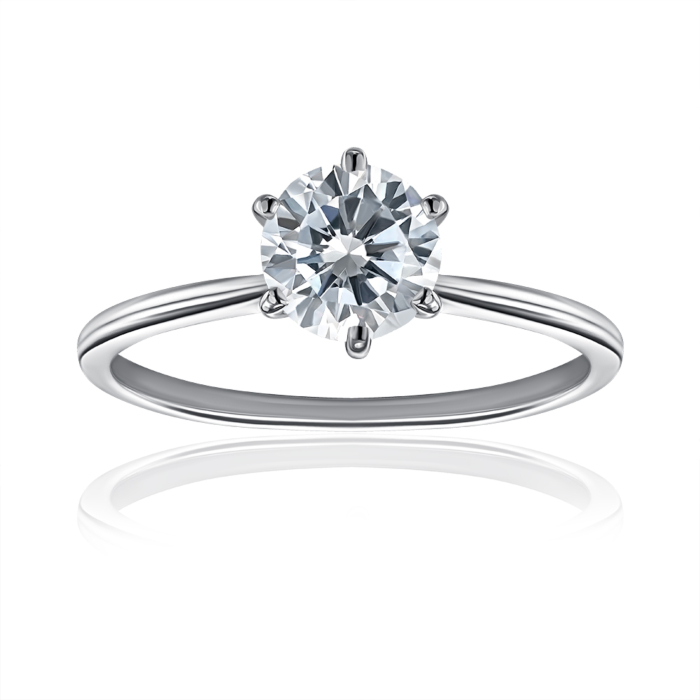 Срібна каблучка з фіанітом. Артикул SZDR16796-R/12/1