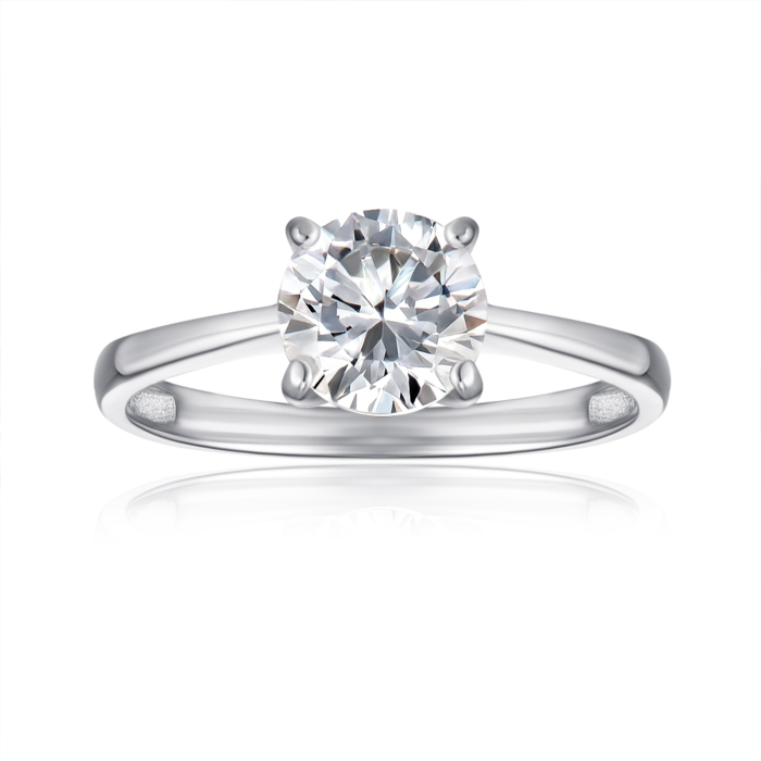 Срібна каблучка з фіанітом. Артикул SZDR16798-R/12/1