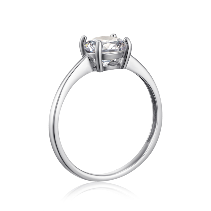 Срібна каблучка з фіанітом. Артикул SZDR16798-R/12/1