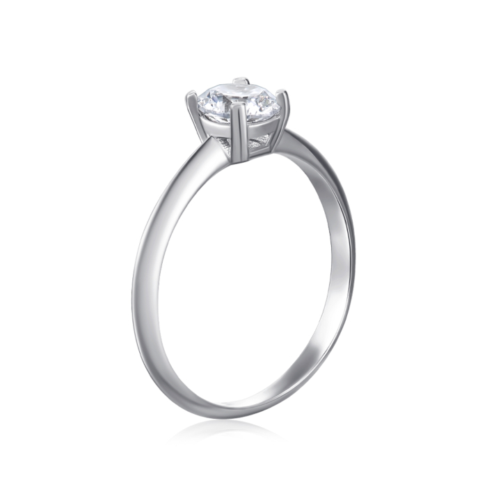 Срібна каблучка з фіанітом. Артикул SZDR16799-R/12/1