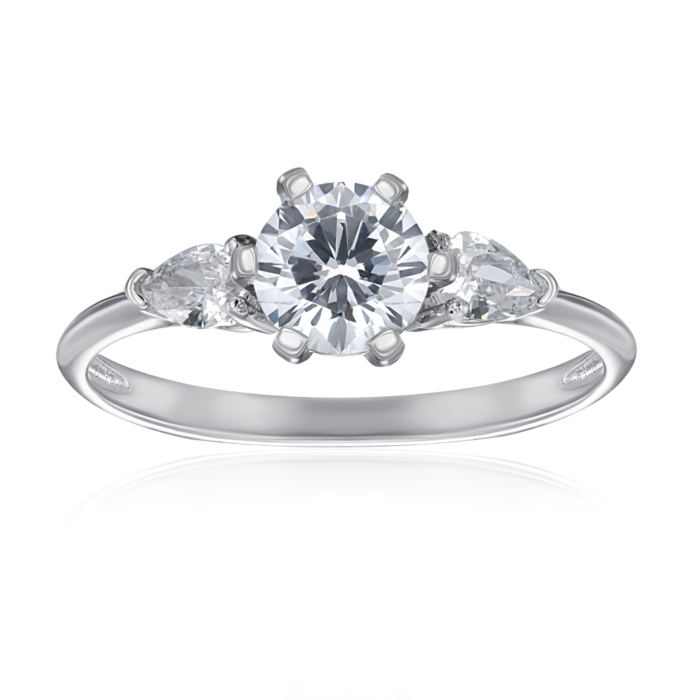 Серебряное кольцо с фианитами. Артикул SZDR16803-R/12/1