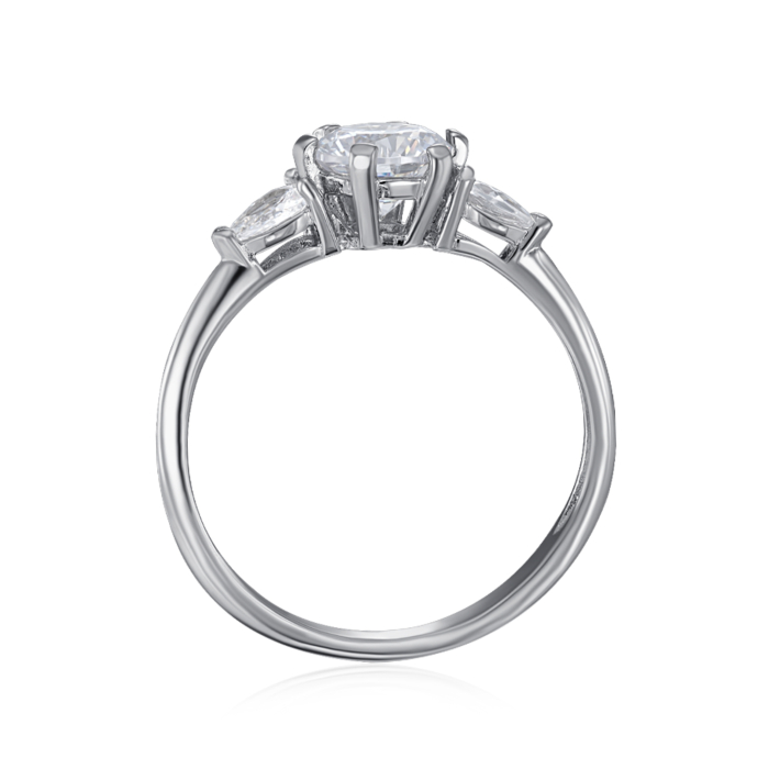 Серебряное кольцо с фианитами. Артикул SZDR16803-R/12/1