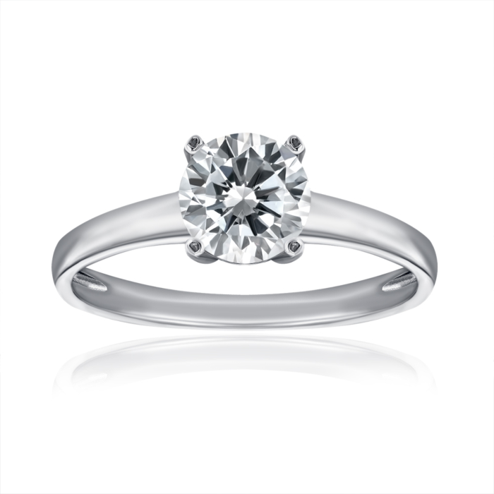 Серебряное кольцо с фианитом. Артикул SZDR16804-R/12/1