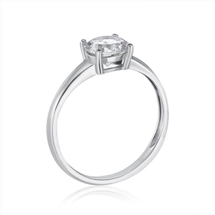 Серебряное кольцо с фианитом. Артикул SZDR16804-R/12/1