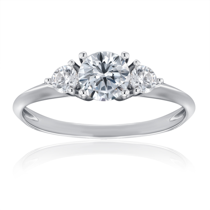 Серебряное кольцо с фианитами. Артикул SZDR16822-R/12/1