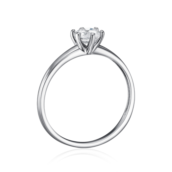 Срібна каблучка з фіанітом. Артикул SZDR16823-R/12/1