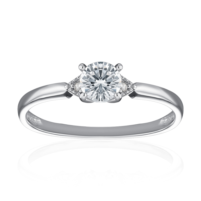 Срібна каблучка з фіанітом. Артикул SZDR16831-R/12/1