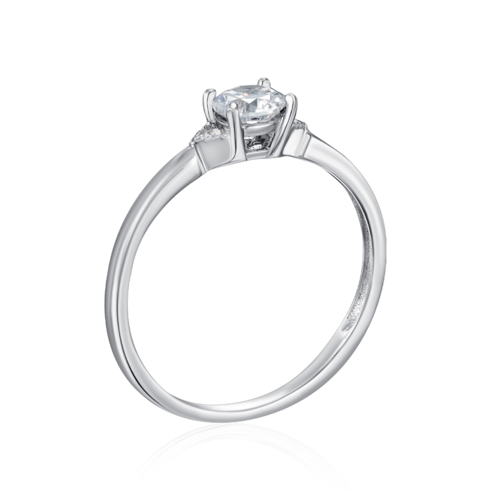 Срібна каблучка з фіанітом. Артикул SZDR16831-R/12/1