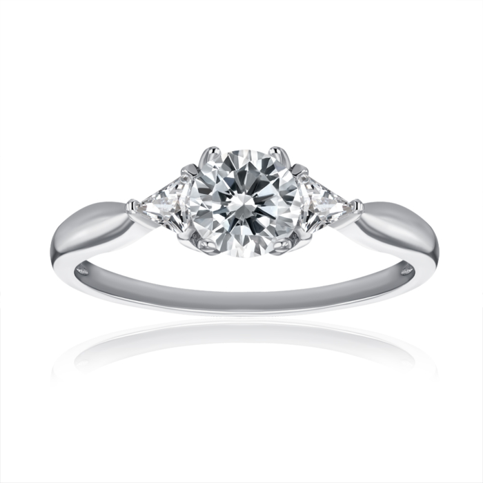 Серебряное кольцо с фианитами. Артикул SZDR16841-R/12/1