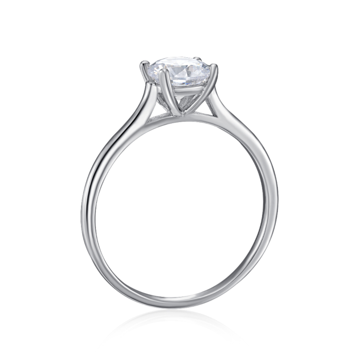 Срібна каблучка з фіанітом. Артикул SZDR16842-R/12/1