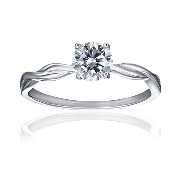 Срібна каблучка з фіанітом. Артикул SZDR16843-R/12/1