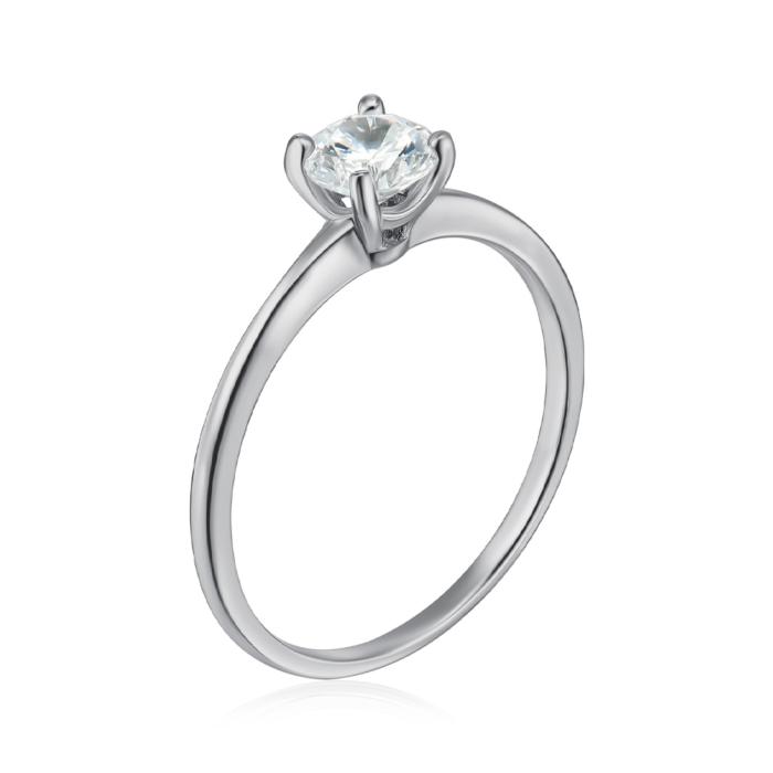 Срібна каблучка з фіанітом. Артикул SZDR16848-R/12/1