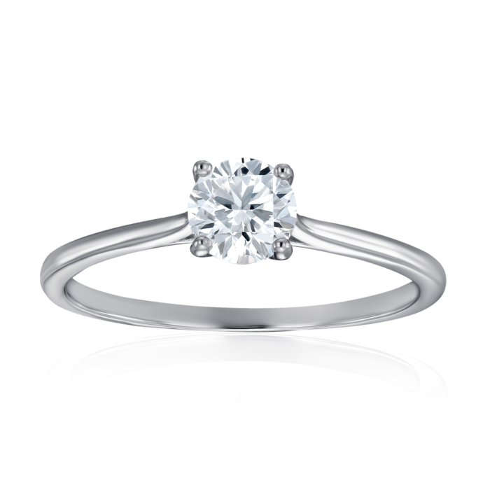 Срібна каблучка з фіанітом. Артикул SZDR16850-R/12/1