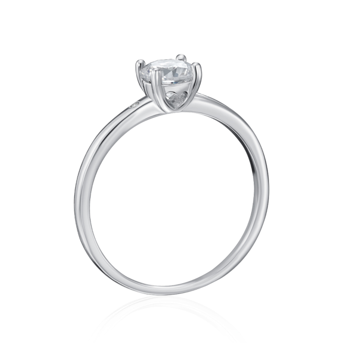 Срібна каблучка з фіанітами. Артикул SZDR16851-R/12/1