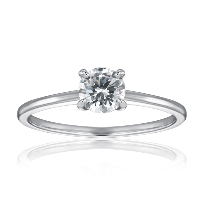 Серебряное кольцо с фианитом. Артикул SZDR16854-R/12/1