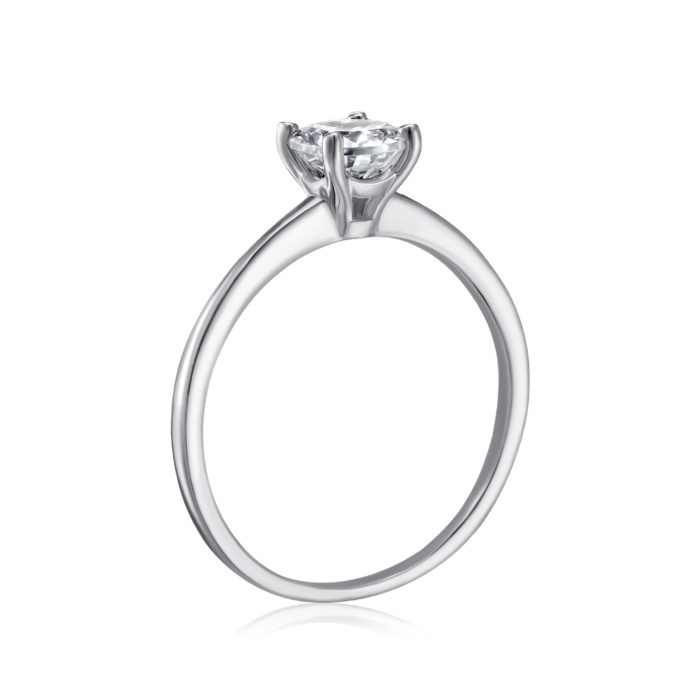 Срібна каблучка з фіанітом. Артикул SZDR16857-R/12/1