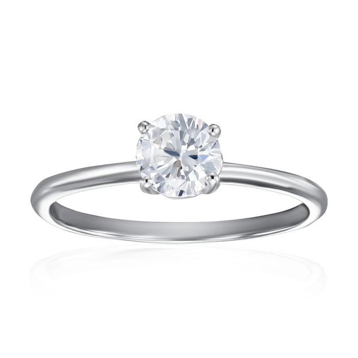 Серебряное кольцо с фианитом. Артикул SZDR16860-R/12/1