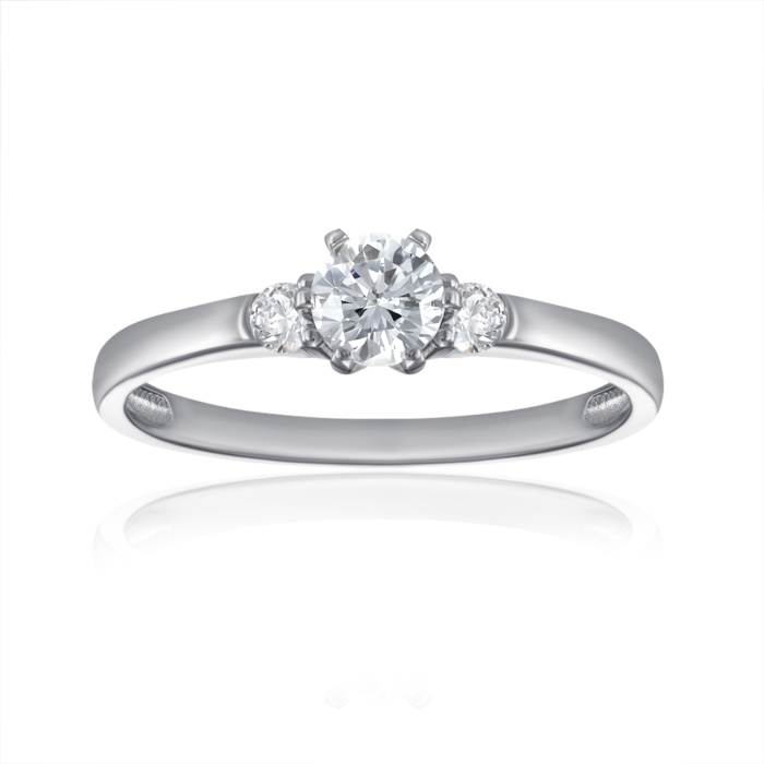 Серебряное кольцо с фианитами. Артикул SZDR16864-R/12/1