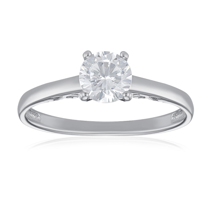 Срібна каблучка з фіанітами. Артикул SZDR16865-R/12/1