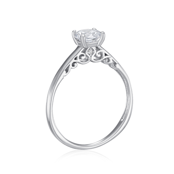 Срібна каблучка з фіанітами. Артикул SZDR16865-R/12/1