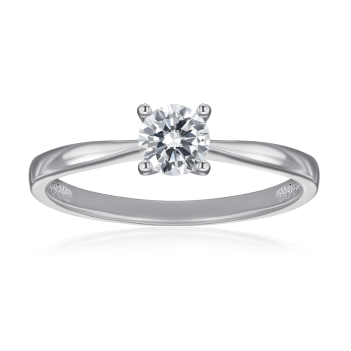 Срібна каблучка з фіанітом. Артикул SZDR16866-R/12/1