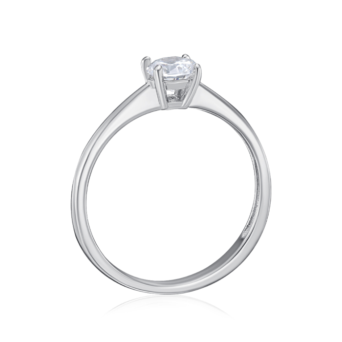 Срібна каблучка з фіанітом. Артикул SZDR16866-R/12/1