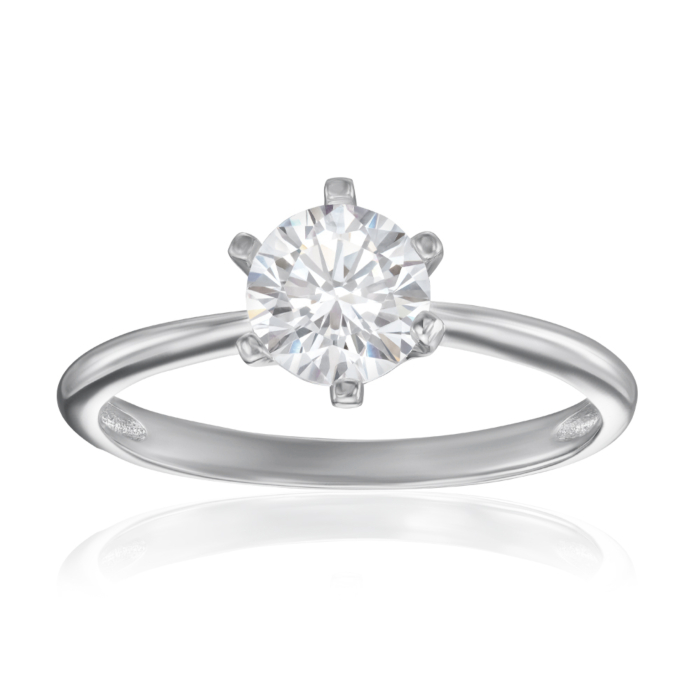 Серебряное кольцо с фианитом. Артикул SZDR16867-R/12/1