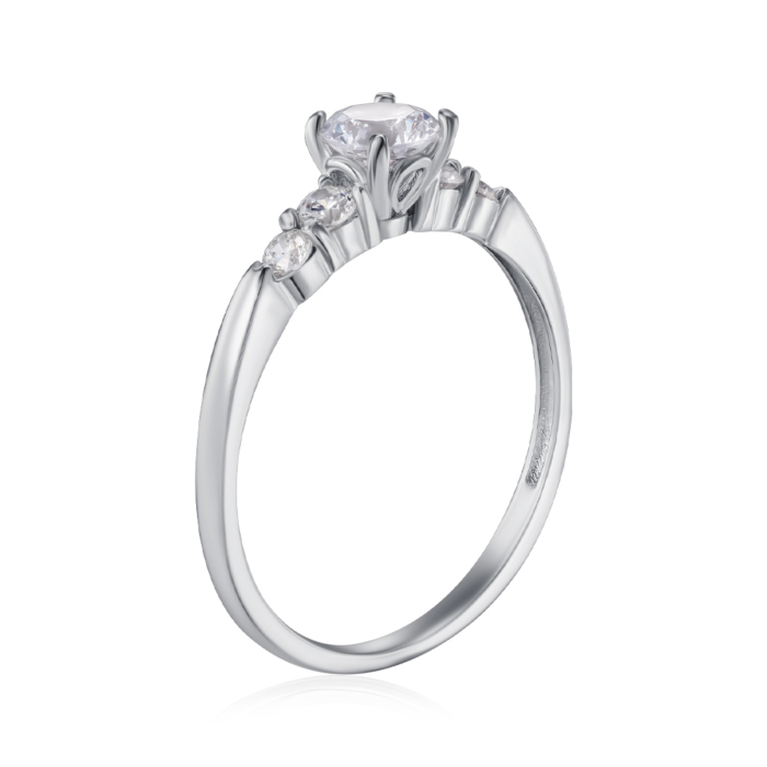 Серебряное кольцо с фианитами. Артикул SZDR16877-R/12/1