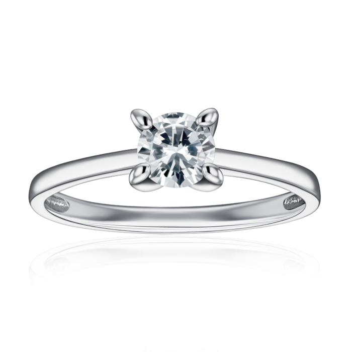 Серебряное кольцо с фианитом. Артикул SZDR16903-R/12/1