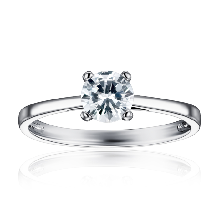 Серебряное кольцо с фианитом. Артикул SZDR16925-R/12/1