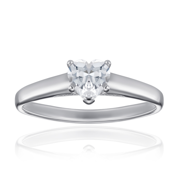 Серебряное кольцо с фианитом. Артикул SZDR16927-R/12/1