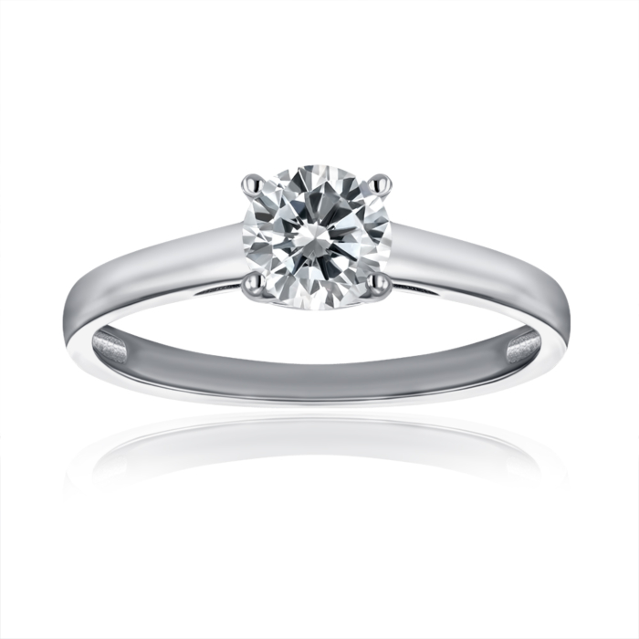 Серебряное кольцо с фианитом. Артикул SZDR16928-R/12/1