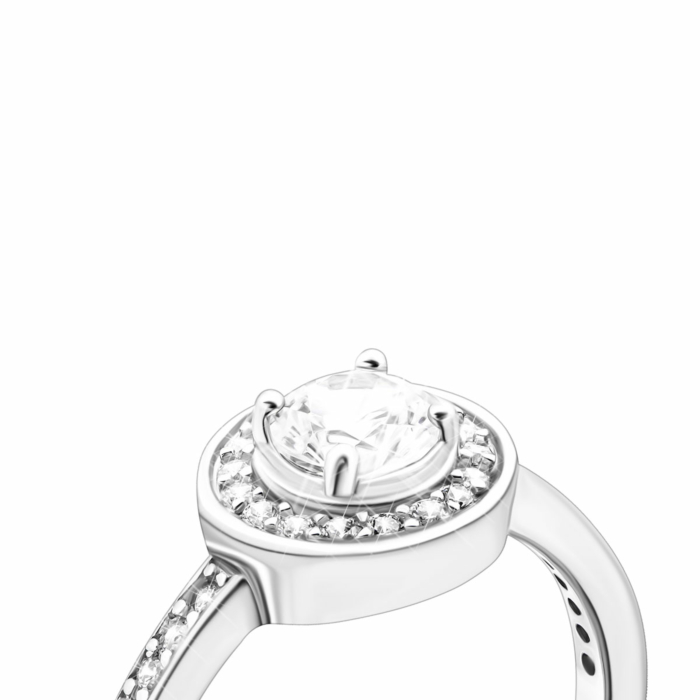 Серебряное кольцо с фианитами. Артикул UG5SZDR18899