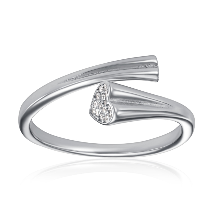 Срібна каблучка з фіанітами. Артикул TA03925-R/12/1