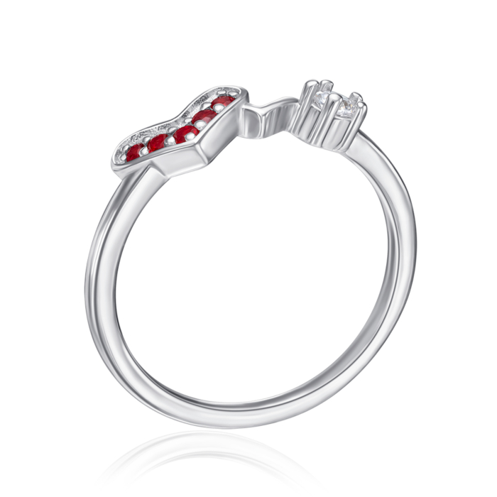 Срібна каблучка з фіанітами. Артикул TA06821-R/12/1514