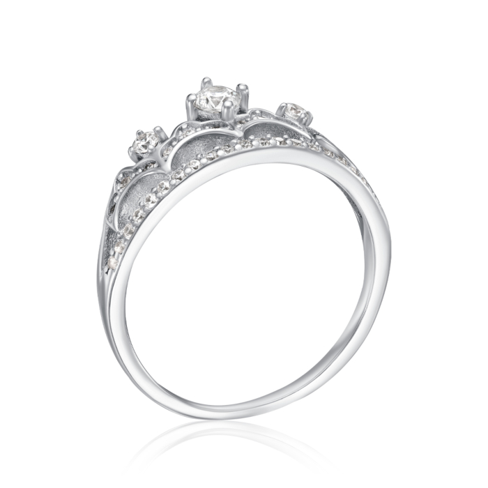 Срібна каблучка з фіанітами. Артикул TA06957-R/12/1