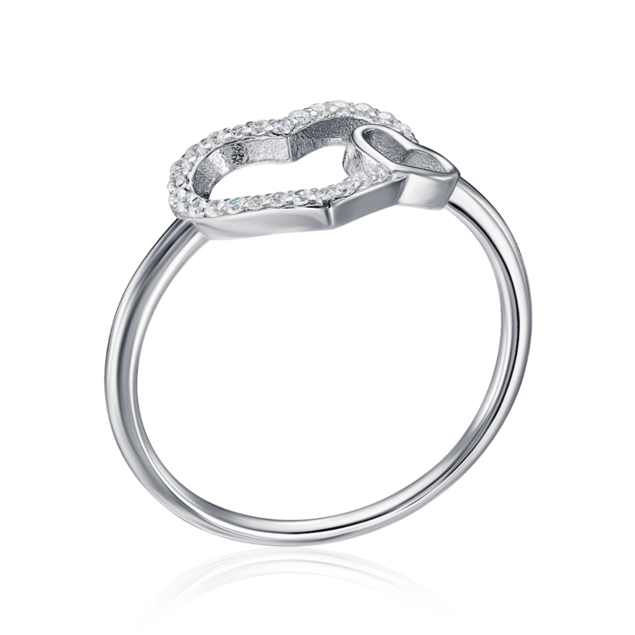 Срібна каблучка з фіанітами. Артикул TA06999-R/12/1