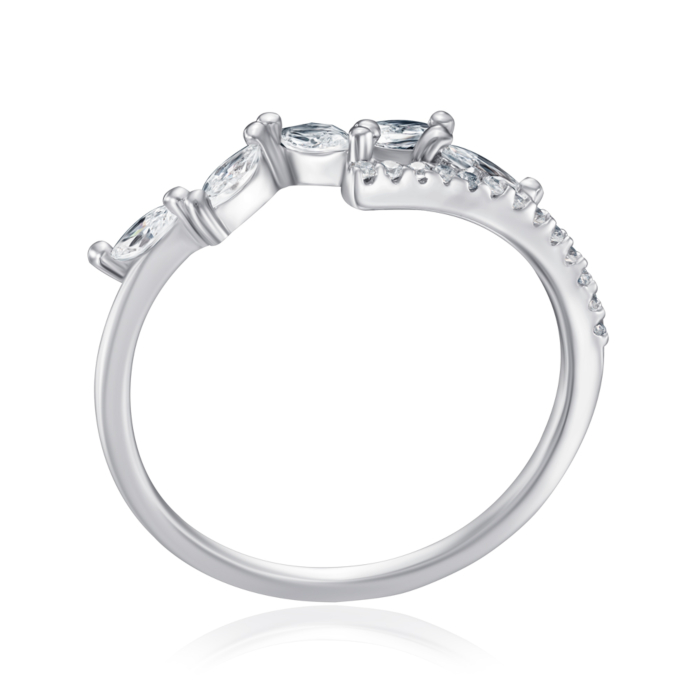 Срібна каблучка з фіанітами. Артикул TA08418-R/12/1