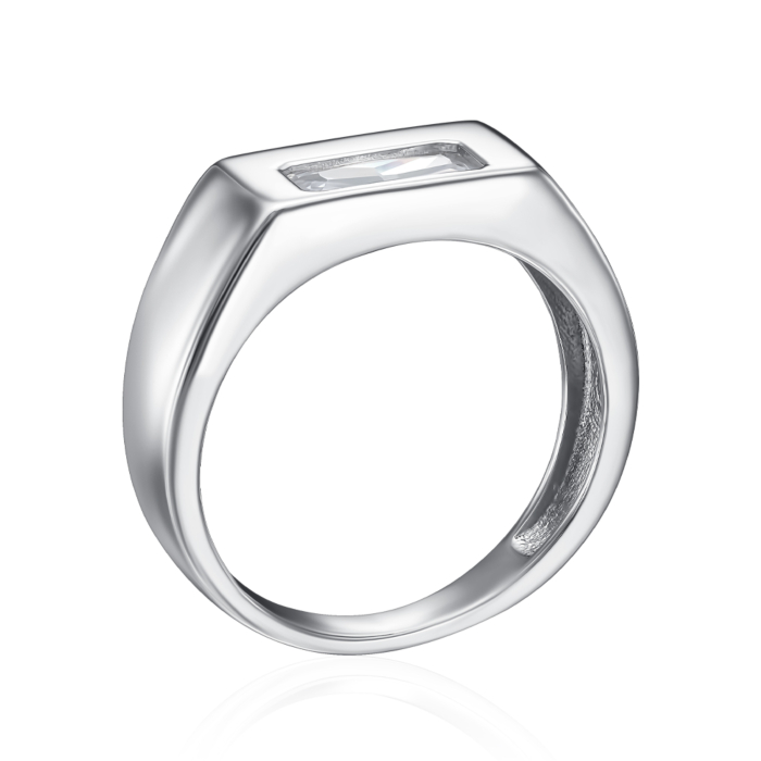 Срібна каблучка з фіанітом. Артикул TA08960-R/12/1