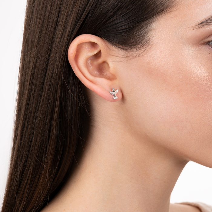 Серебряные серьги с фианитом. Артикул TB04316-E/12/1