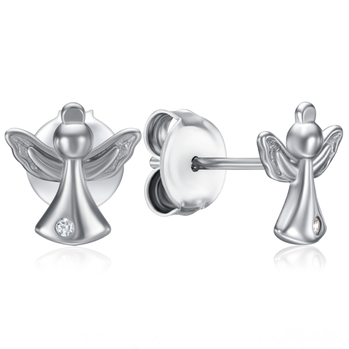 Серебряные серьги с фианитом. Артикул TB04316-E/12/1