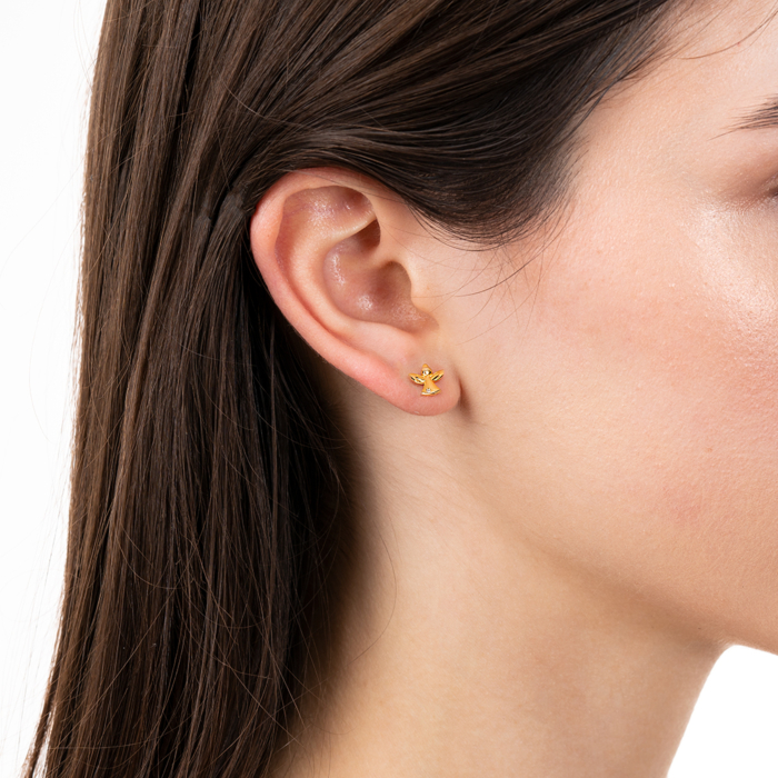 Срібні сережки з фіанітом. Артикул TB04316-g-E/20/1