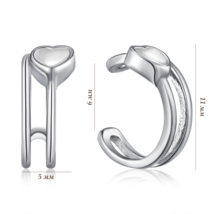 Серебряные серьги с перламутром. Артикул TB07976-E/12/1101