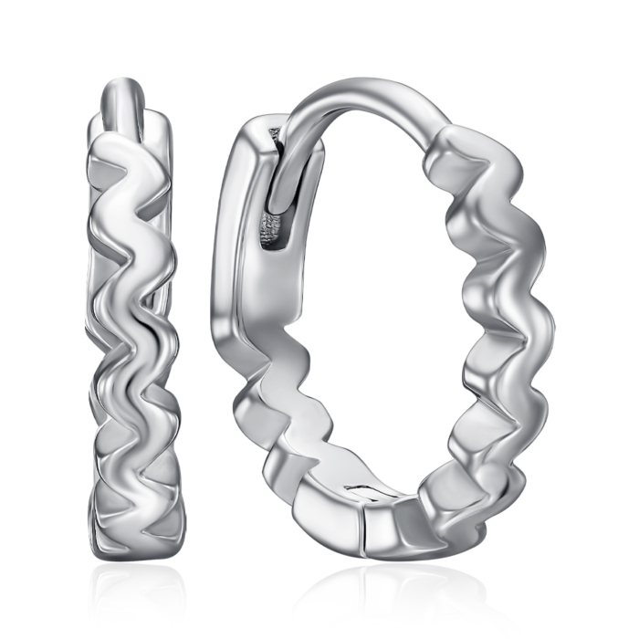 Серебряные серьги-конго. Артикул TB09821-E/12