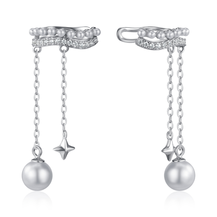 Срібні сережки з фіанітами. Артикул TB09918-E/12/21125