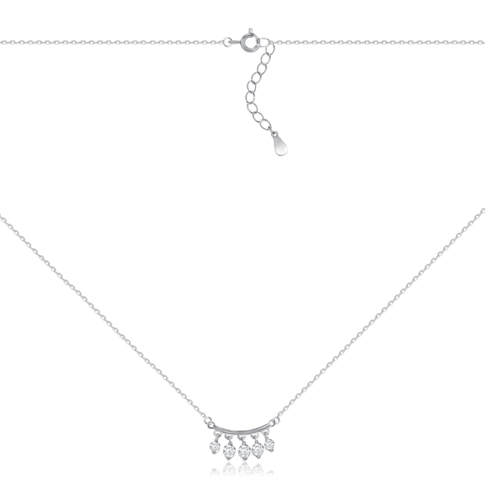 Серебряное колье с фианитами. Артикул TC03046-K/12/1