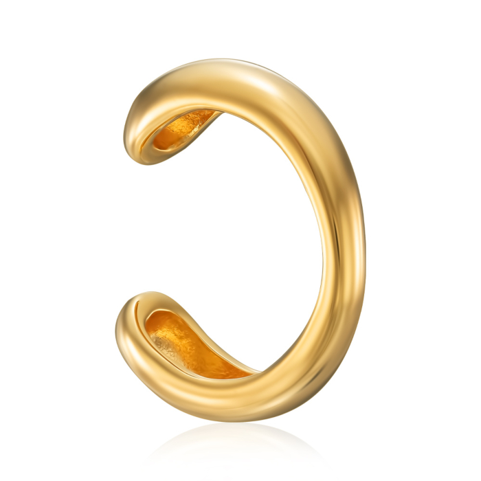 Серебряная серьга-каффа. Артикул TE-1678-GOLD-E/20