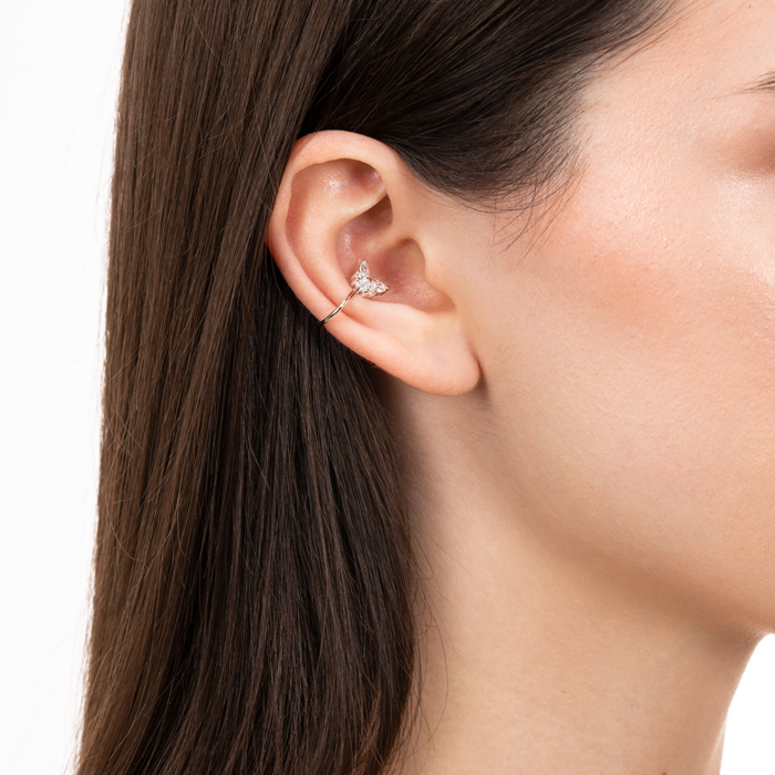 Срібна кафа з фіанітами. Артикул TLN-282-S-PI/12/1