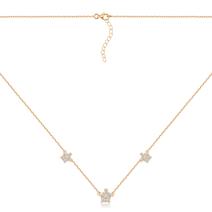 Колье из серебра в желтой позолоте TP-853-G-GOLD-K/20/1